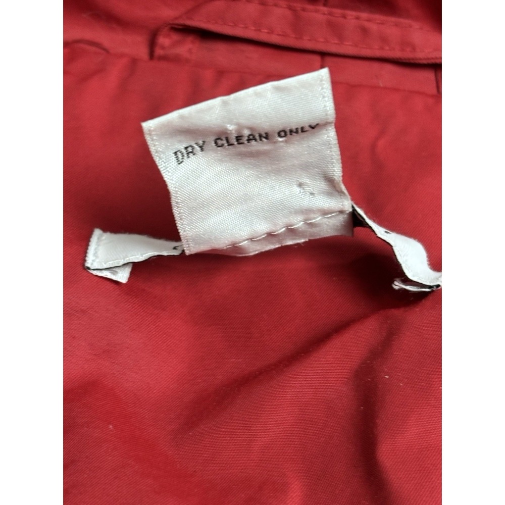 CAbi Red Utility Jacket Women Small‎ Cotton Nylon Snap Zip Pockets - Picture 7 of 11